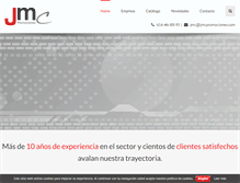 Tablet Screenshot of jmcpromociones.com